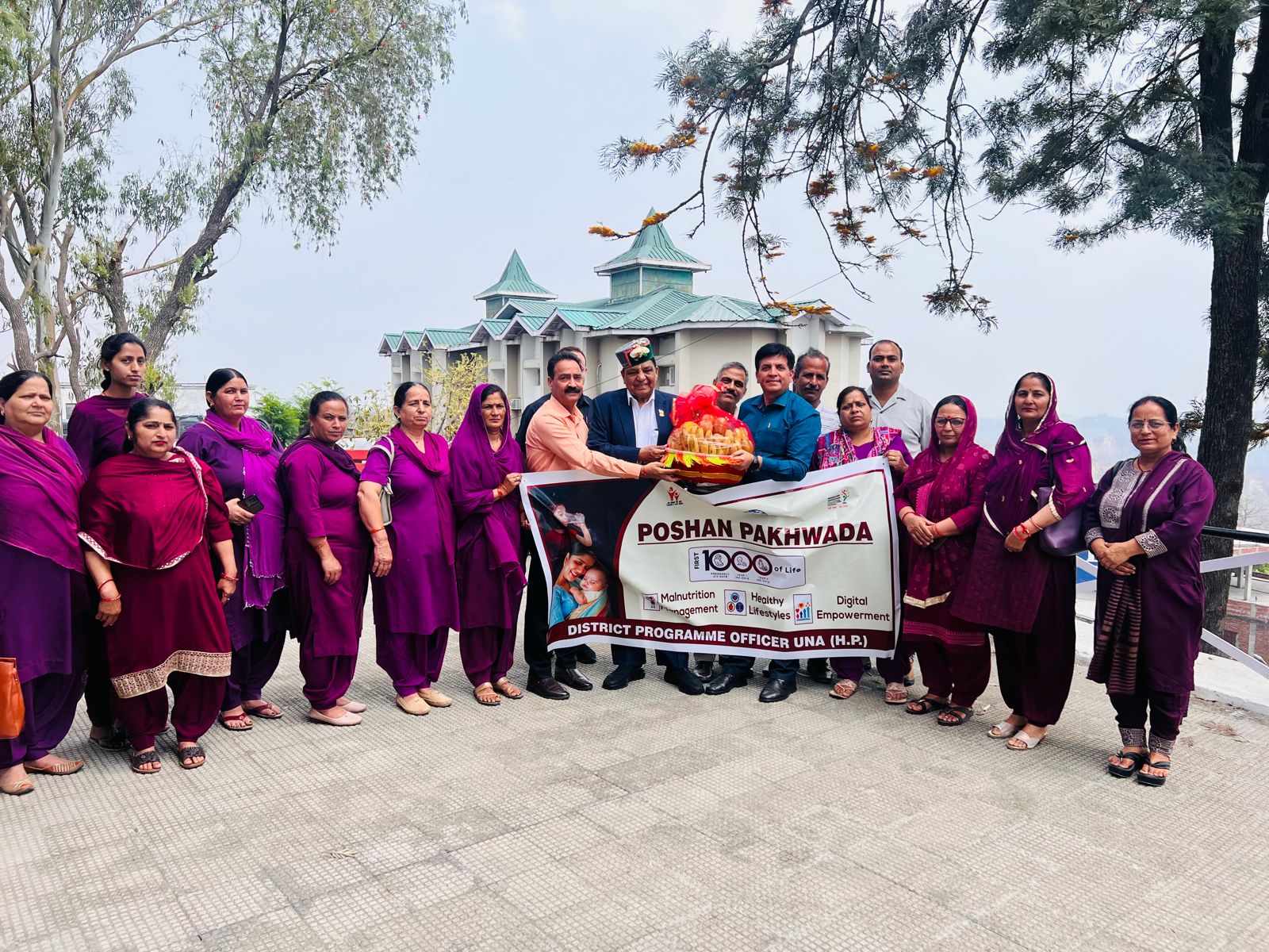 Social Justice and Empowerment Minister Colonel Dr. Dhani Ram Shandil attended the Nutrition Fortnight organized in Chintpurni.